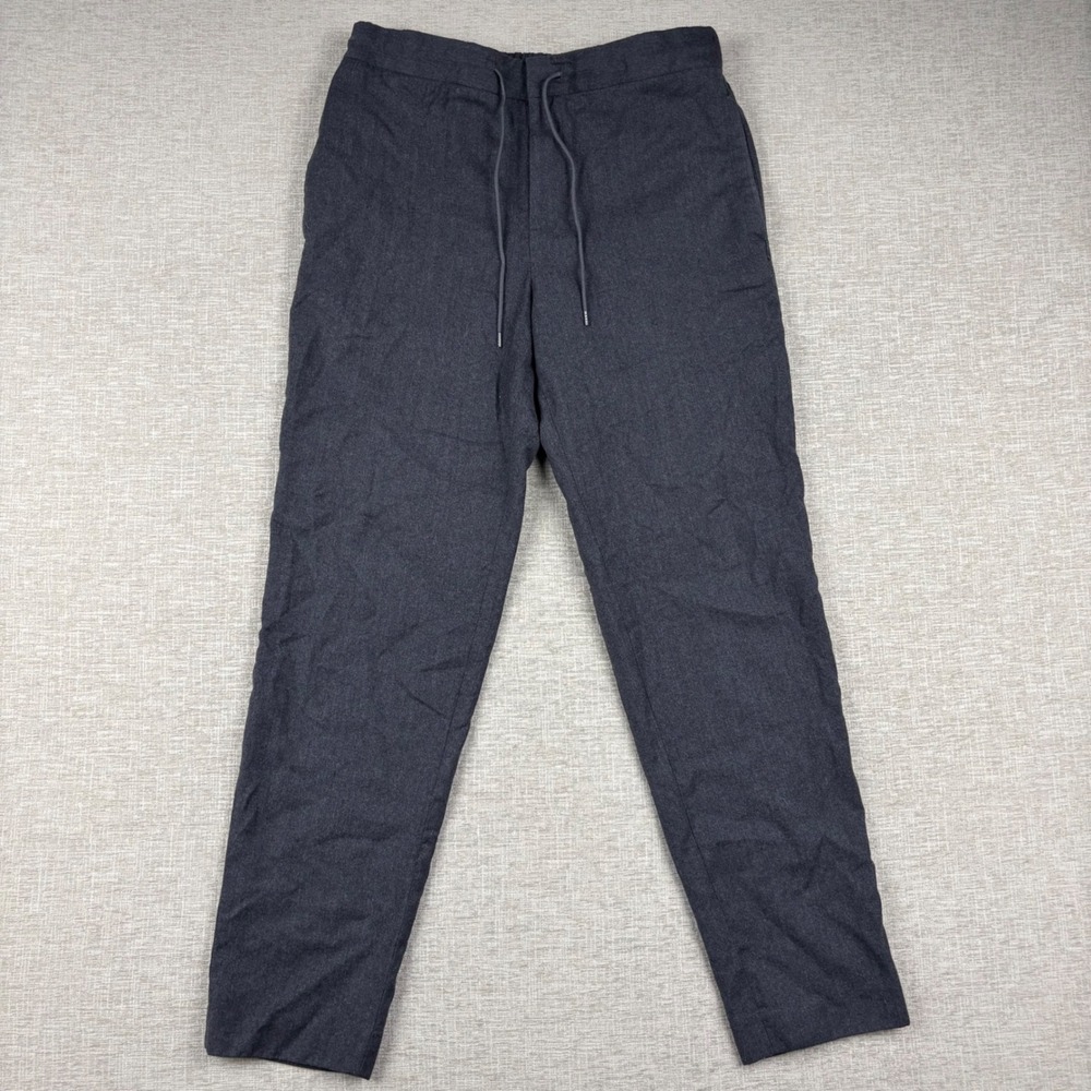 APC Rue Madame Paris Mens 50 Charcoal Virgin Wool Drawstring Trousers CD-129